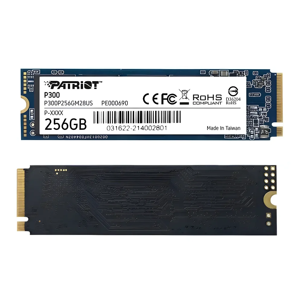 SSD Patriot P300 256gb M.2 Nvme PCie 3.0 X4 Preto