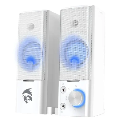 Caixa De Som Soundbar Redragon Orpheus Gs550 LED Azul Estéreo 2.0 Branco - Gs550w