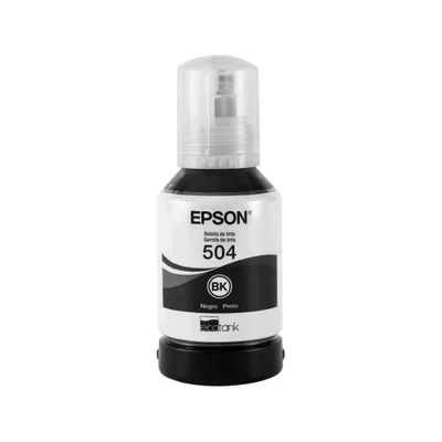 Refil Tinta Epson T504 Preto Com Alta Precisão 127ml