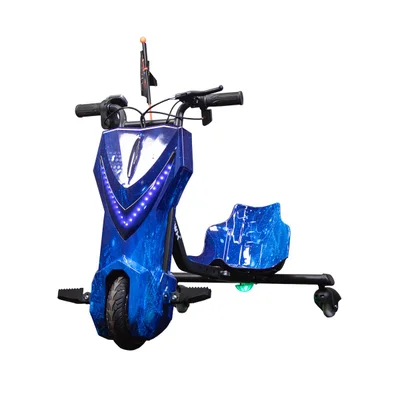 Triciclo Eletrico Drift Wx-16 Wehawk 350w Bat Litio 36v 4.4ah 1 Lugar Azul