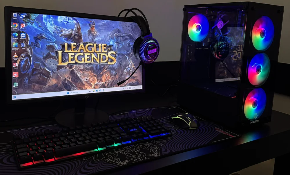 PC Computador Gamer Completo | Intel i7 | 8GB | SSD 480GB | Monitor + Teclado + Mouse + Headset + Mouse Pad + Wi-fi - view 4