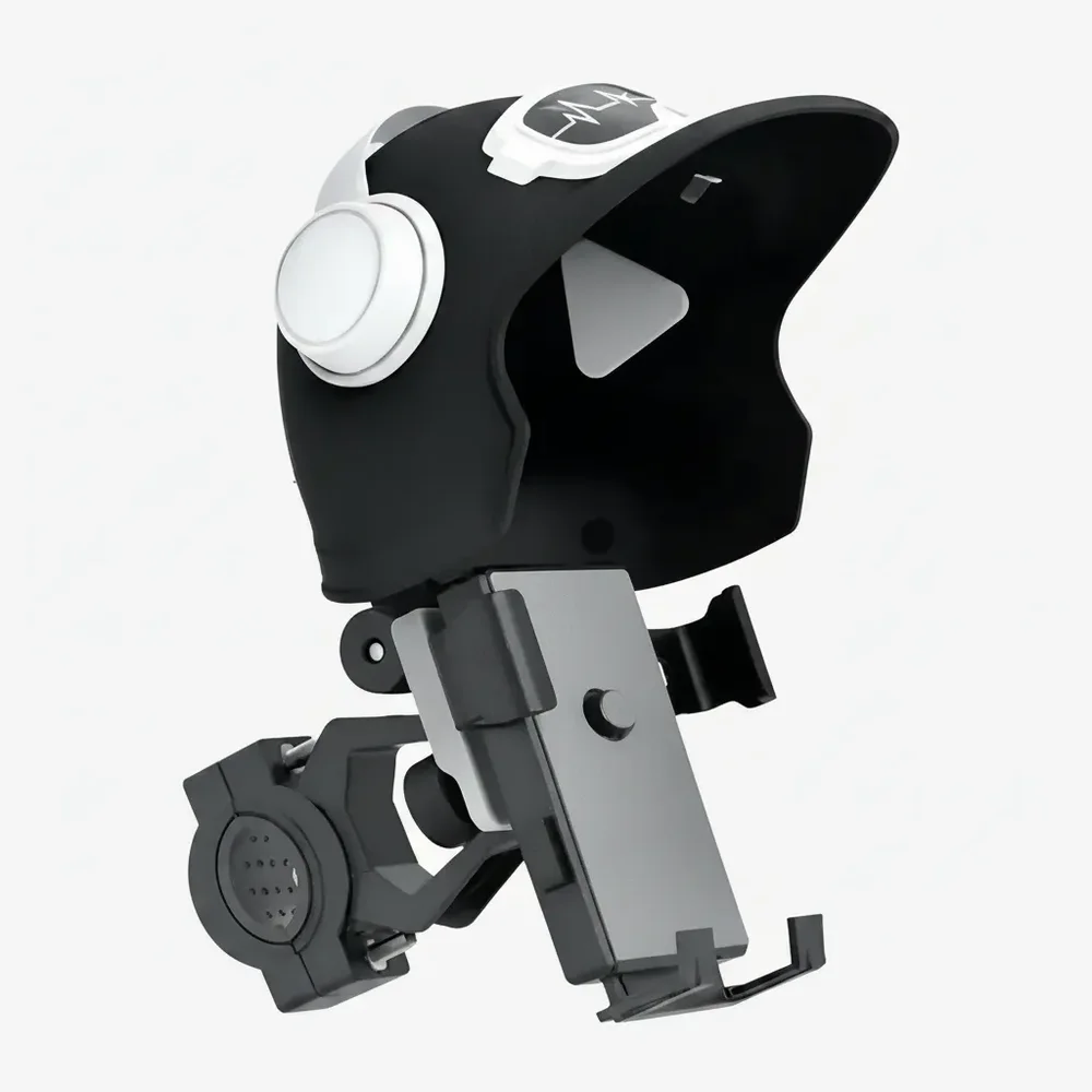 Suporte Para Celular Moto Bike Veicular Universal Protege Do Sol E Chuva Ajustavel