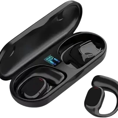 Fone Sem Fio Bluetooth 5.3 Esportivo Fn-b08 Gancho Orelha Aberto Estéreo E Resistente