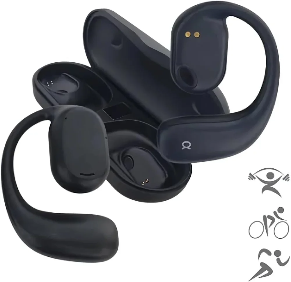 Imagem 2 de 4 do produto Fone Sem Fio Bluetooth 5.3 Esportivo Fn-b08 Gancho Orelha Aberto Estéreo E Resistente