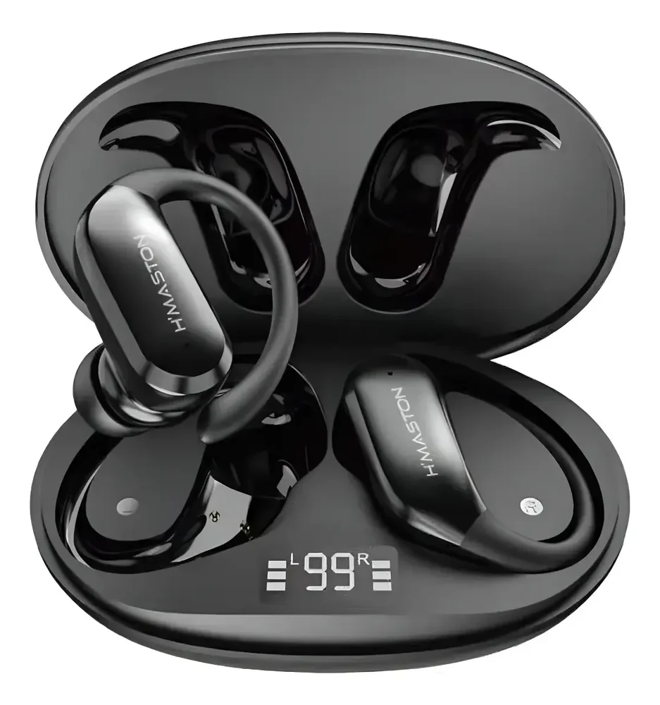 Fone De Ouvido Bluetooth In-ear H'maston Rs77 Resistência Água Preto