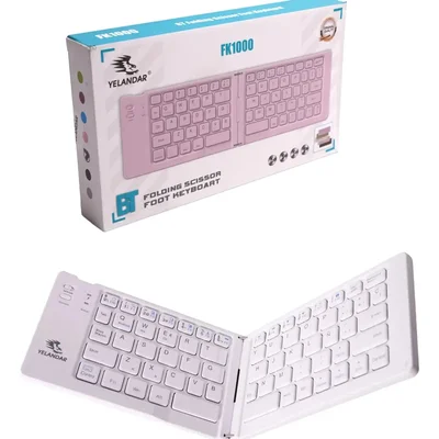 Mini Teclado Plegable Yelandar Fk1000 Inalámbrico Cel Tablet