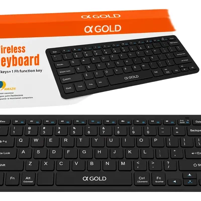 Teclado Bluetooth Sem Fio Agold Tcd-05 Preto Português Brasil