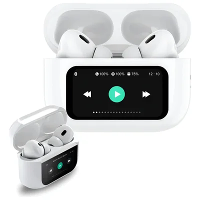 Fone De Ouvido Bluetooth 5.3 Kaidi Kd-7019 Tela Digital Lcd Cor Branco