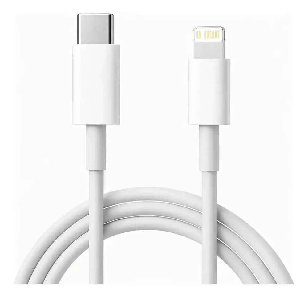 Cabo Carregador Turbo Usb-c 2 Metros Branco Compativel Com Iphone 14,13,12,11, X E Xr, Premiun Reforçado