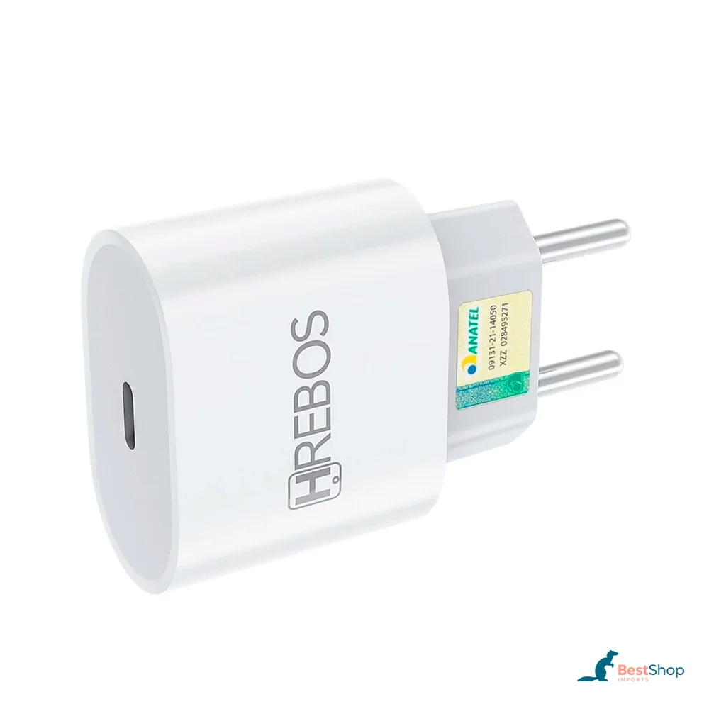 Carregador Turbo 30w Usb-c Tipo C Power Delivery Pd Fonte De Energia Rápida E Eficiente Bivolt Automático
