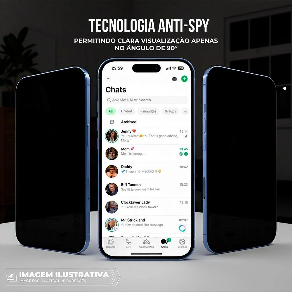 Imagem 2 de 5 do produto Película Para Honor Win Turbo - Privacidade Hydrogel - Gshield