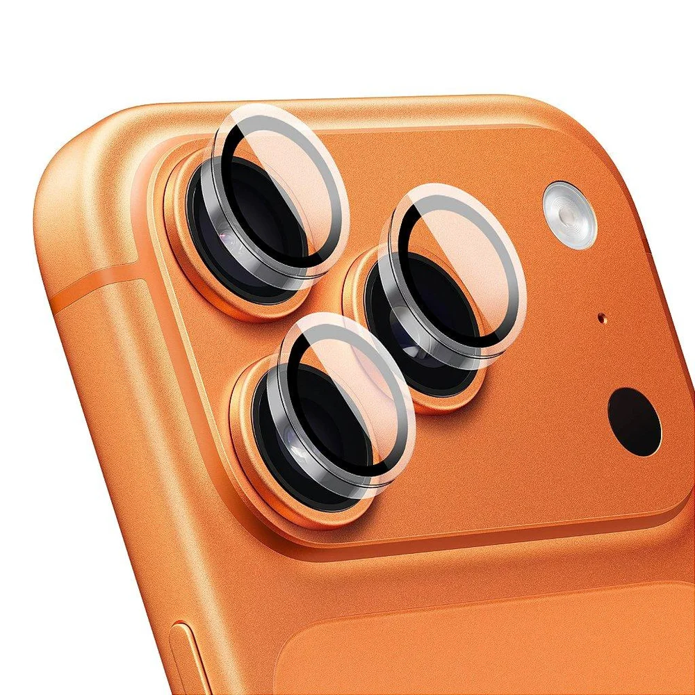 Protetor De Lente Para Iphone 18 Pro - Survivor - Transparente Com Molde Aplicador - Frame Para Câmera - Gshield