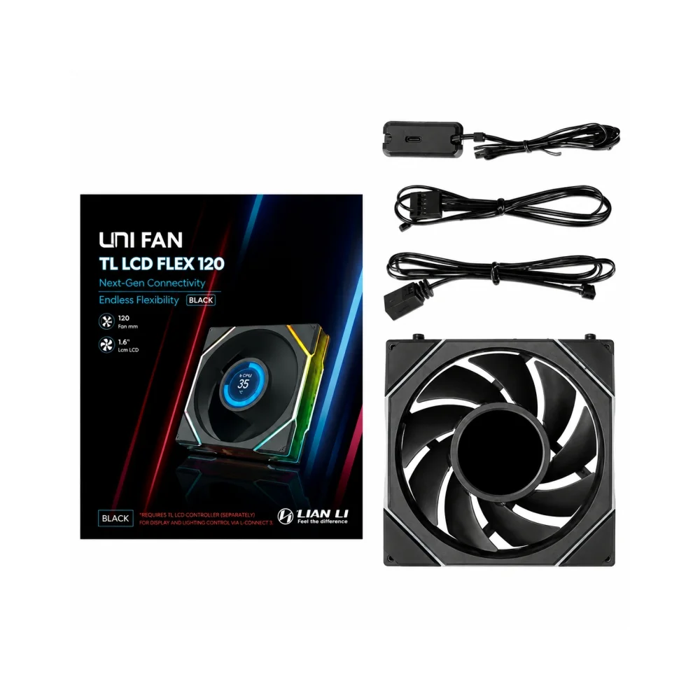 LIAN LI UNI FAN TL LCD 120 コントローラー付 Fan 120mm Lian Li Uni Fan Tl Lcd Flex 120 ARGB
