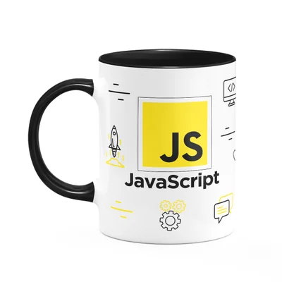 Caneca Dev Programador - New Mug Javascript - B-black
