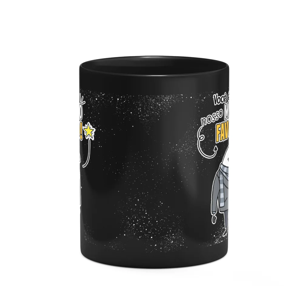 Imagem 3 de 4 do produto Caneca Flork - Você É O Nosso Malvado Favorito - Preta