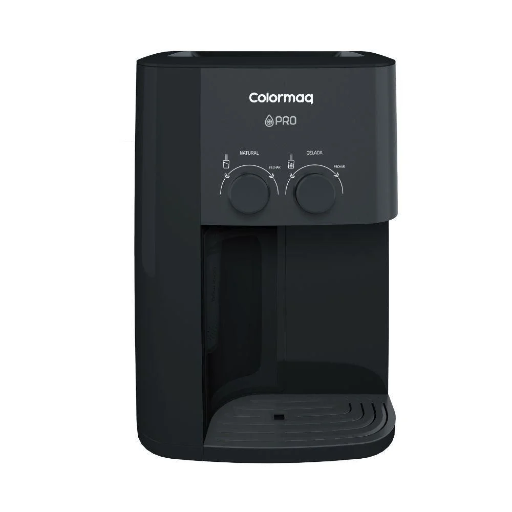 Purificador De Bancada Colormaq PCc2p Água Natural E Gelada Grafite 110v