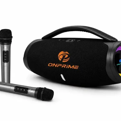 Caixa De Som Portatil Boombox Onprime Hsj-6600, Bluetooth, 200w Rms, 8hs De Bateria, Preto