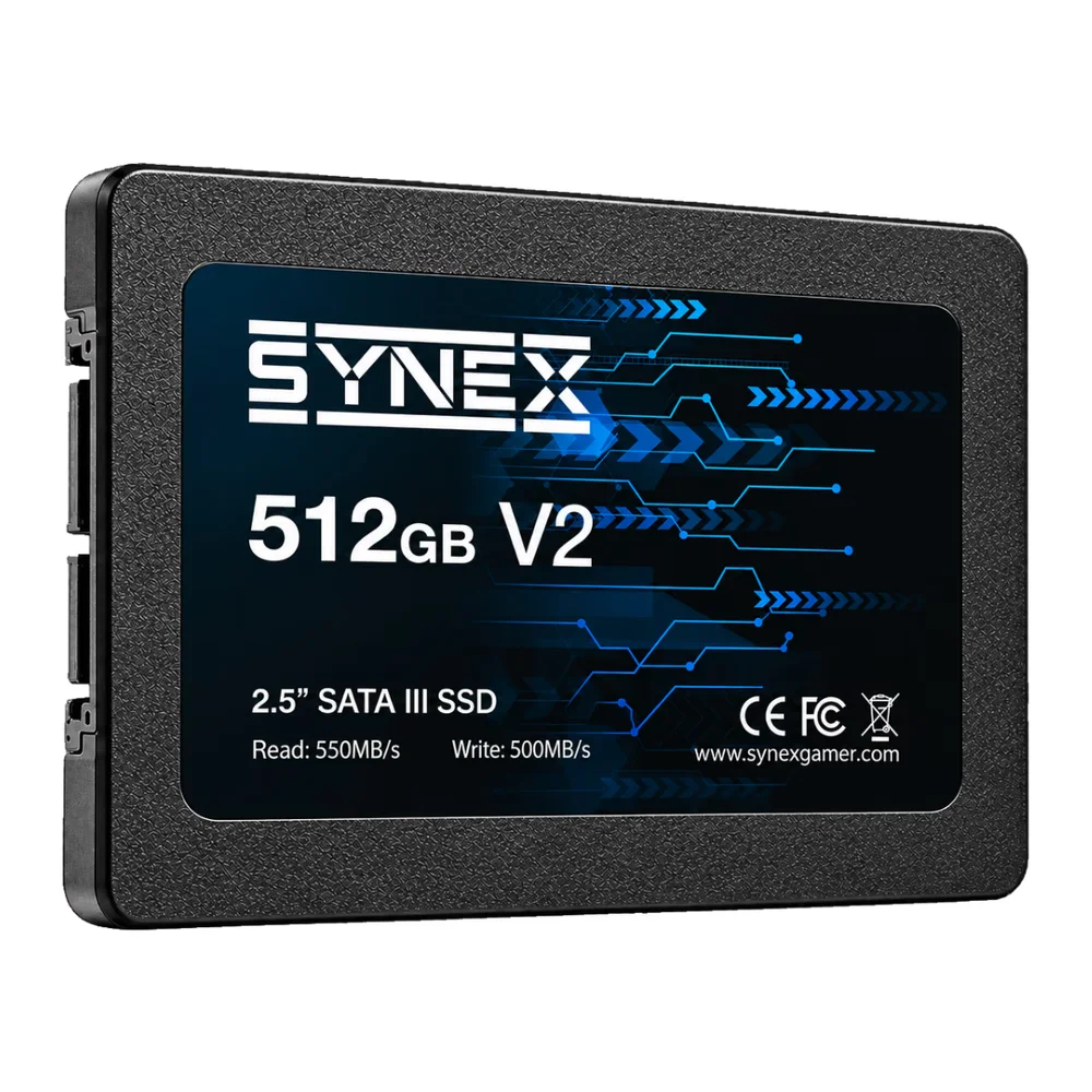 SSD Synex V2 512gb Sata Iii Leitura 550mb/s E Gravação 500mb/s