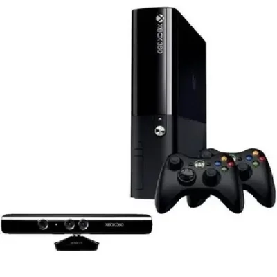 Console XBOX 360 Super Slim 500gb 2 Controles + Kinect 250 Jogos