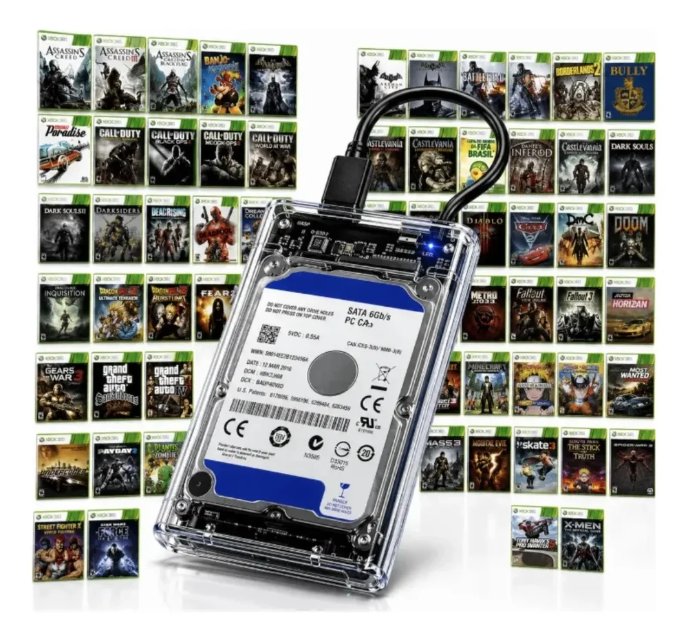 Imagem 3 de 3 do produto Console XBOX 360 Super Slim 500gb + 250 Jogos