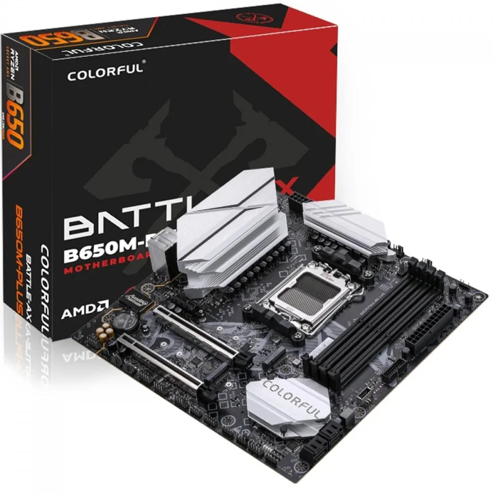Placa Mãe Colorful Battle-ax B650m-plus V14, Chipset B650, Amd Am5, Matx, Ddr5