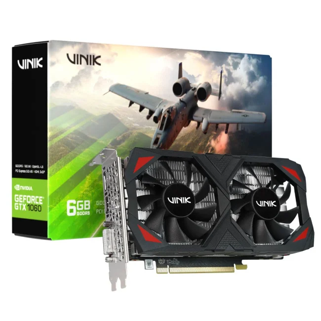 Placa De Video Gpu Nvidia Geforce Gtx 1060 6gb GDDR5 192 Bits Vinik Gpuvk10606gb2fv02