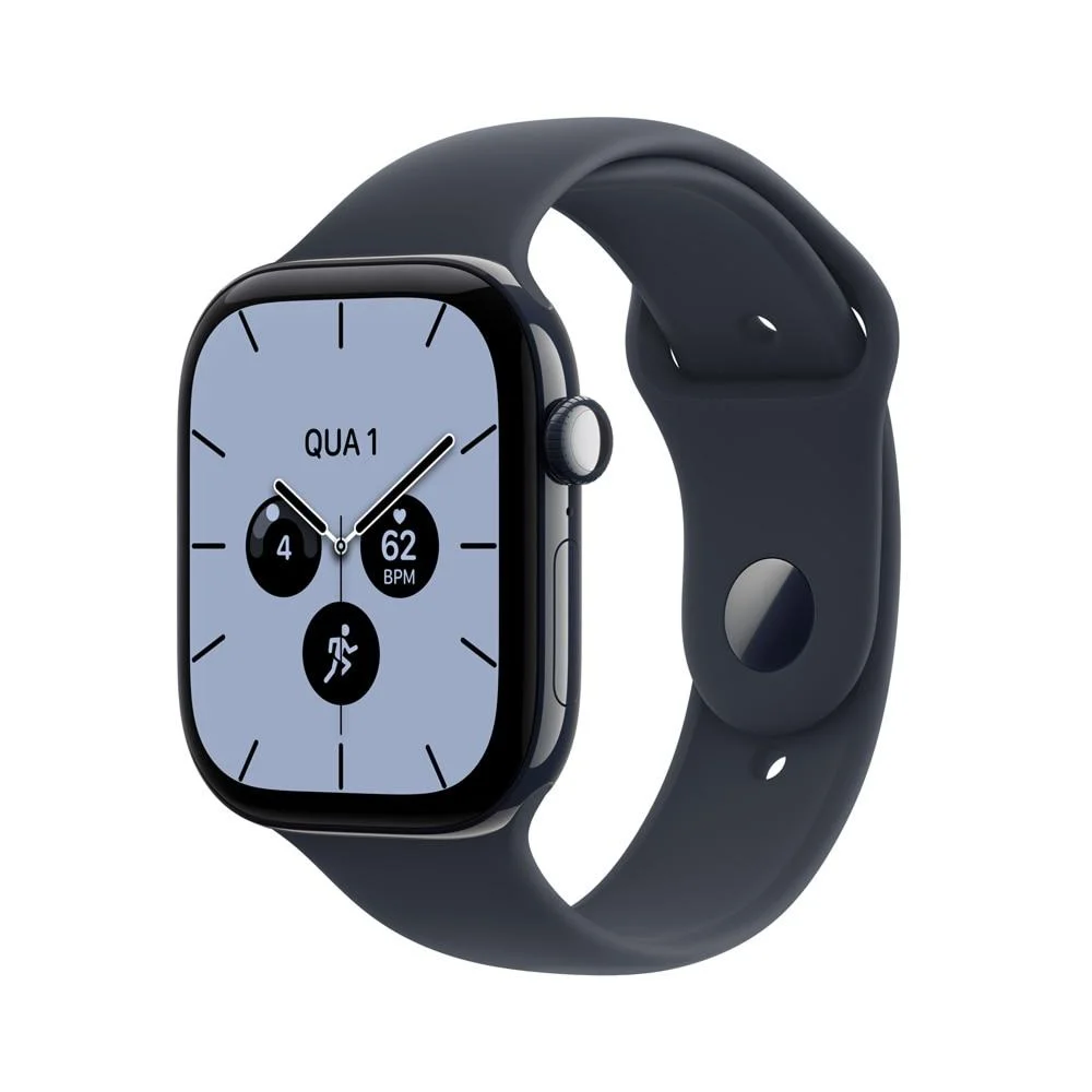 Apple Watch Series 12 Gps + Cellular, Caixa Em Cerâmica Azul Noite De 46 Mm Com Pulseira Esportiva Azul-marinho- P/m