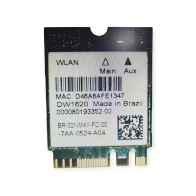 Placa Dell Wireless Dw1820 Wifi 802.11ac + Bluet 4.1 02nm4y