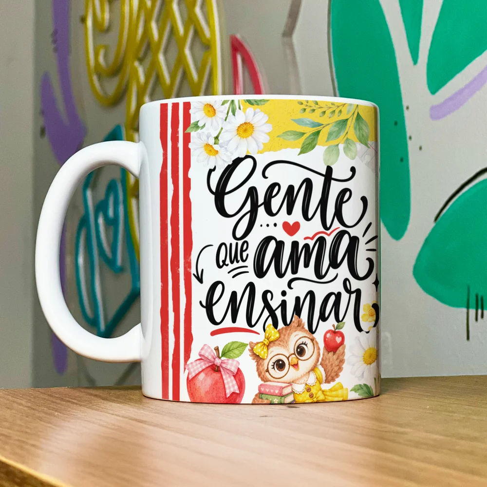 Imagem 2 de 5 do produto Caneca Professores - Gente Que Ama Ensinar - Profa