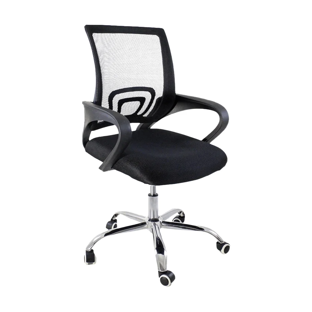 Imagem 4 de 5 do produto Conjunto De Escritório Mesa Bela E Cadeira Begônia Mesh Preto
