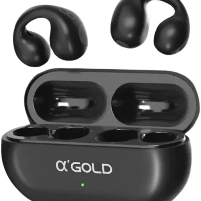 Fone Bluetooth Esportivo Condução Óssea Aberto Com Microfone E Case De Carga