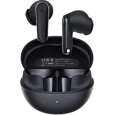 Fone De Ouvido Sem Fio Mibro Earbuds 6, Leve, Compacto, Tradução Interlinguística Por Ia, Ipx4 Preto Cor:preto;tamanho:ú