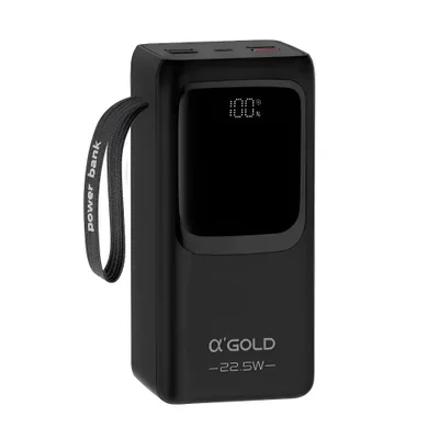 Carregador Portátil Rapido 22.5w Power Bank Bte-61 50000mah Preto