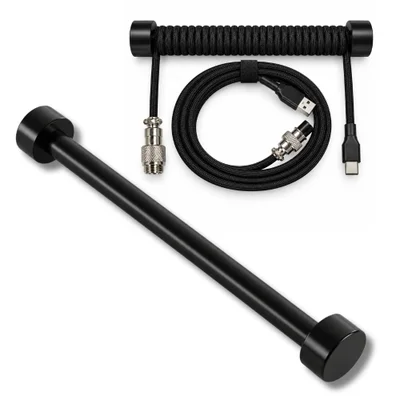 Kit Atwe Cabo Aviador Usb-c 3m + Organizador Inox 15cm Preto