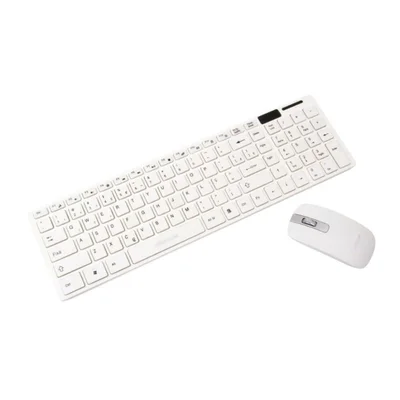 Kit Teclado E Mouse Bluetooth - Branco - Verde
