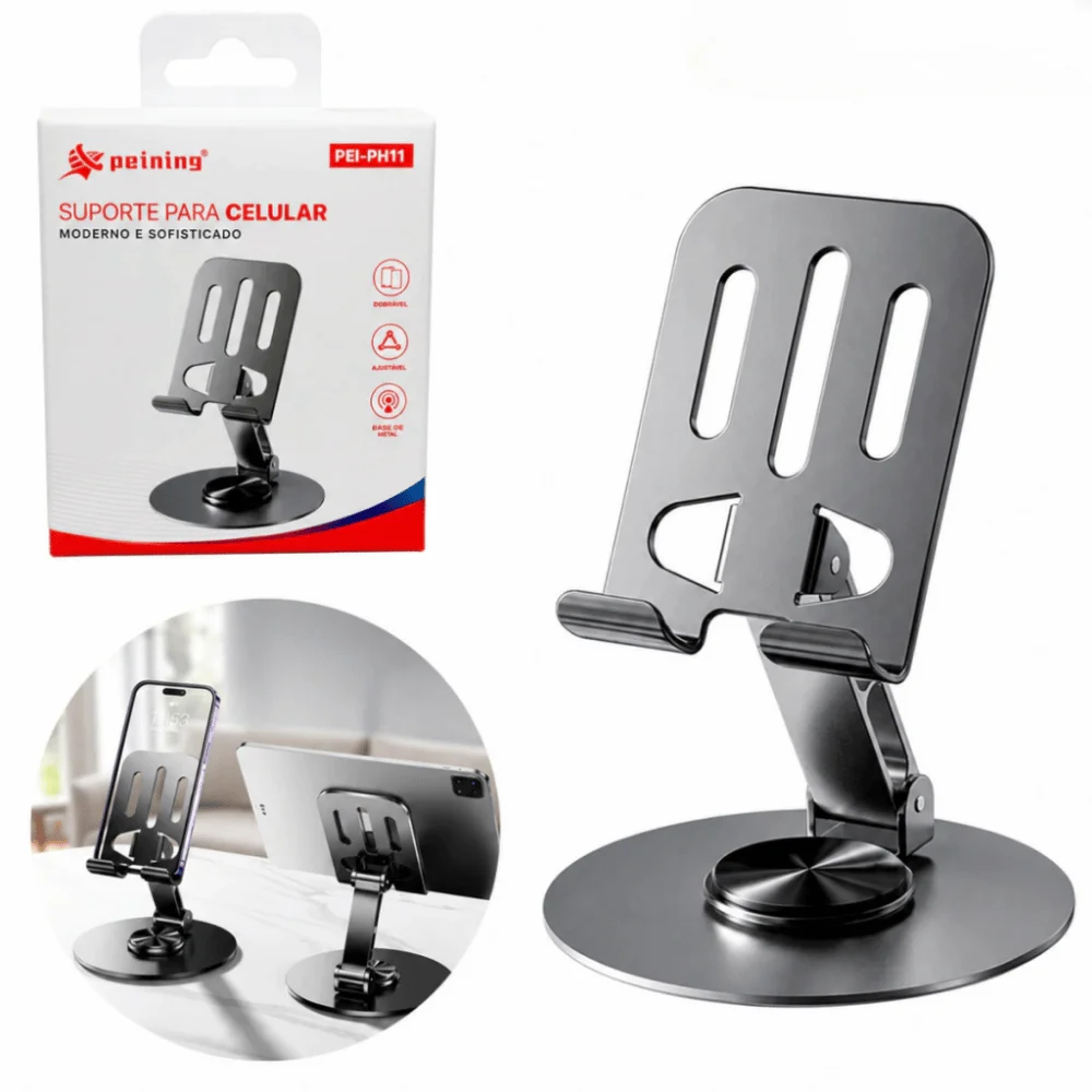 Imagem 2 de 4 do produto Suporte Universal Ajustavel Para Celular  Peining Pei-ph11