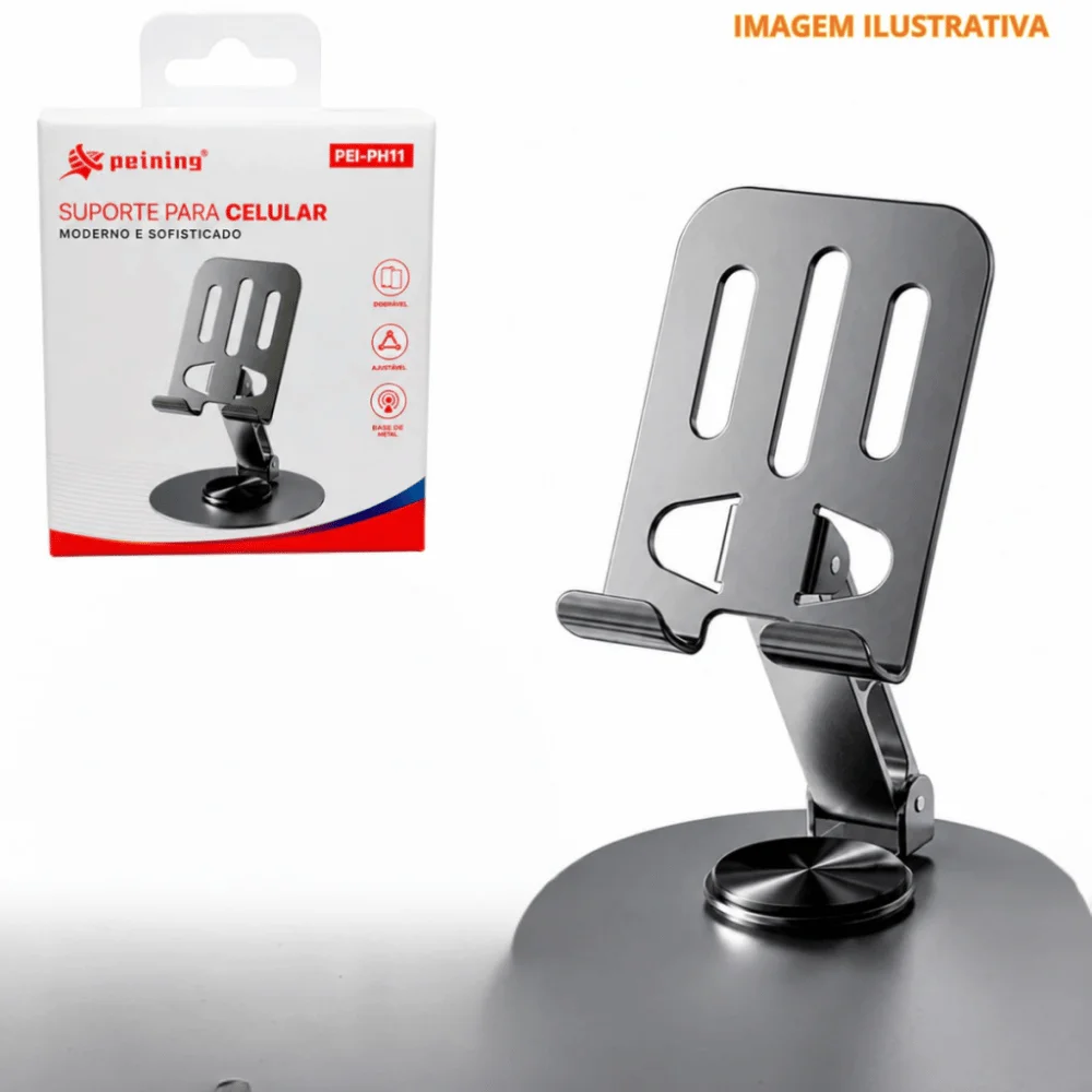 Imagem 4 de 4 do produto Suporte Universal Ajustavel Para Celular  Peining Pei-ph11