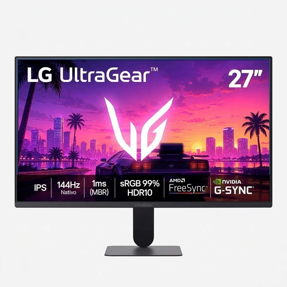 Monitor Gamer Lg Ultragear™ 27g411b, 144hz Nativo, Fhd, Compatível Com Nvidia