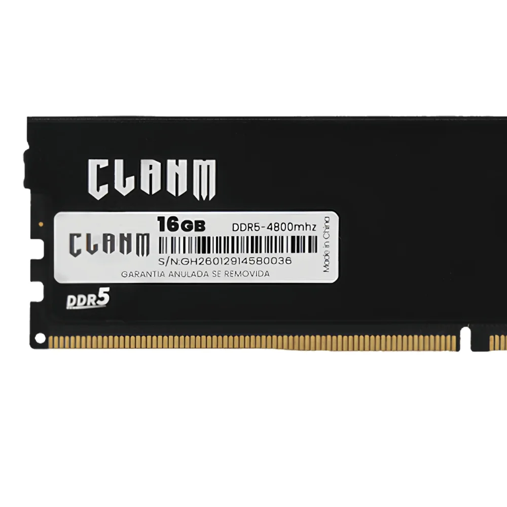 Imagem 5 de 5 do produto Memoria Ram Ddr5 16gb 4800mhz Clanm Cl40 Xmp PC38400 Preto