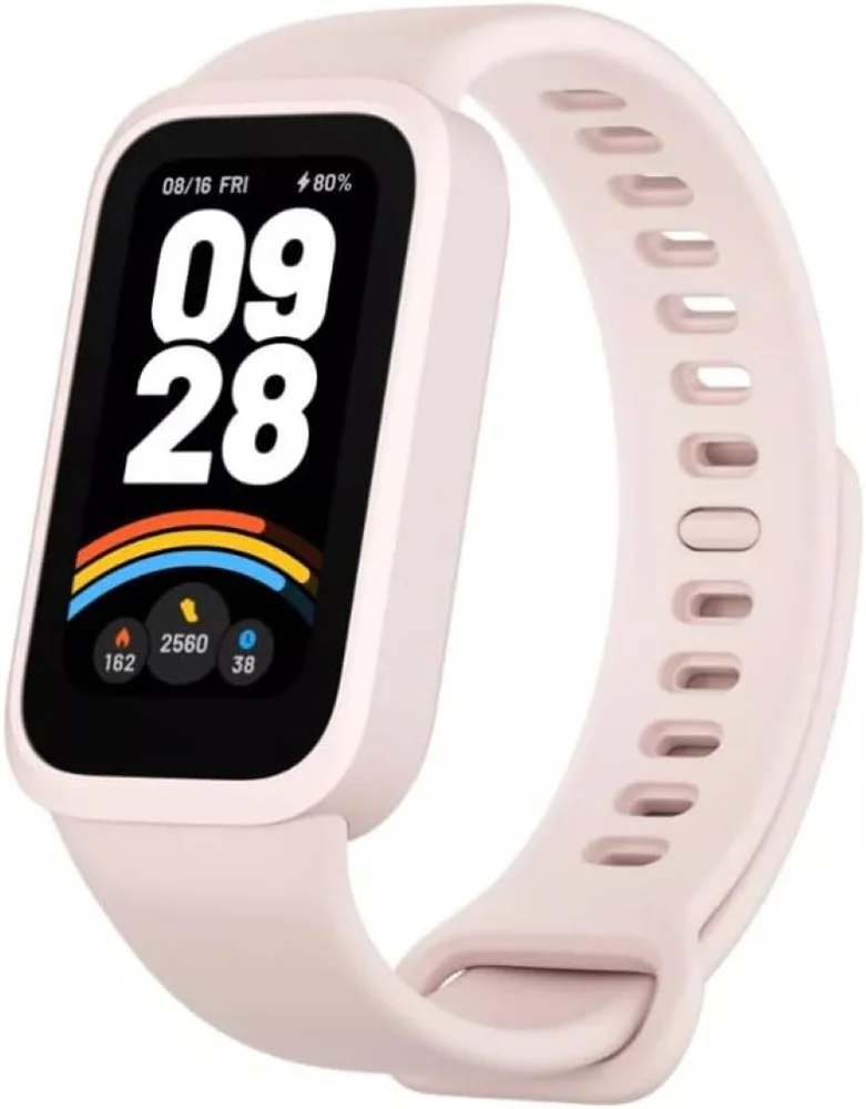 Pulseira Inteligente Xiaomi Smart Band 9 Active Rosa Monitor De Atividades Tela Digital Bluetooth