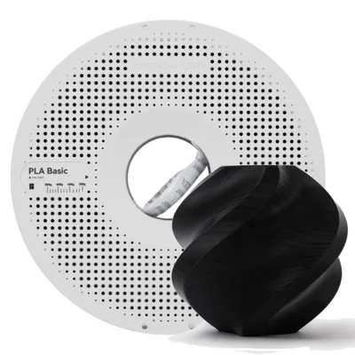 Filamento Bambu Lab Pla, 1,75mm, 1kg, Preto, Com Carretel Reutilizável, A00-k0-1.75-1000-spl