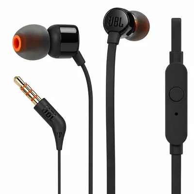 Fone De Ouvido Jbl Tune 110 Com Fio P2 3,5mm In-ear Pure Bass Microfone