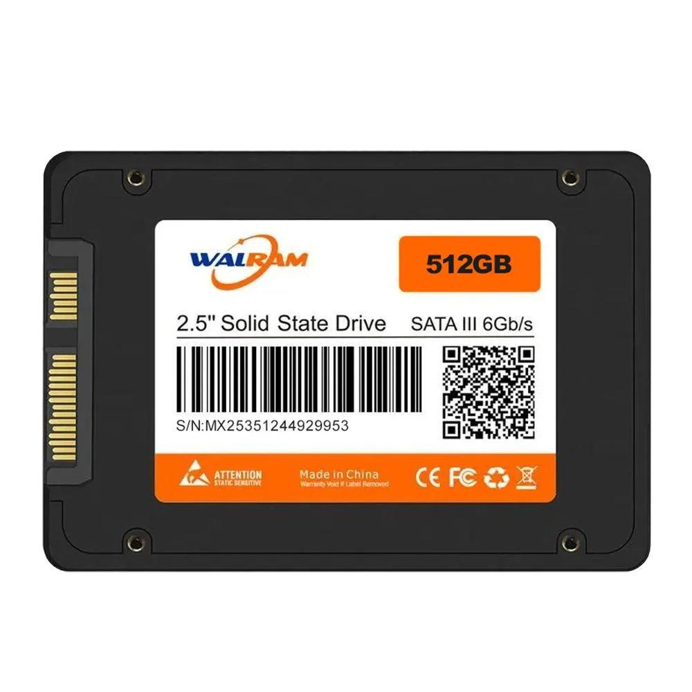 SSD Walram Sata Iii 2,5" 512gb Leitura 550 Gravação 500mb/s