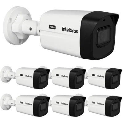 Kit 7 Câmeras Hdcvi 4k 8 Megapixel 30m Vhd 5830 B 4k Intelbras