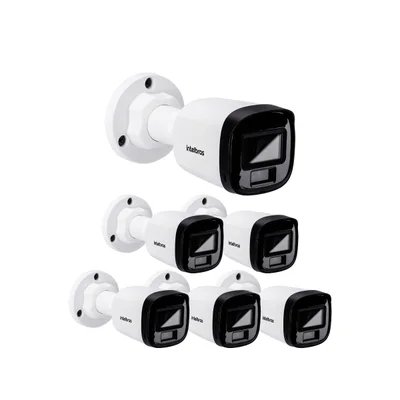 Kit 6 Câmeras Hdcvi 5 Megapixels 30m Vhd 3530 B Full Color + Intelbras