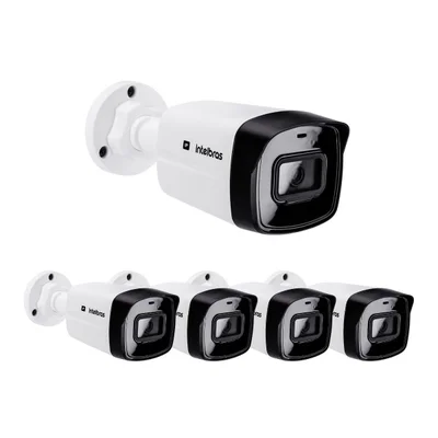 Kit 5 Câmeras Ip 2 Megapixels Full Hd 30m Poe Vipc 1230 B Intelbras