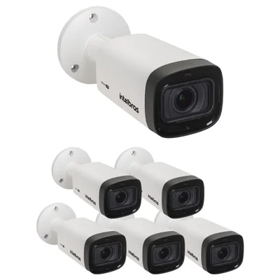 Kit 6 Câmeras Multi Hd 2 Megapixels 50m Varifocal Vhd 3250 Vf G8 Intelbras