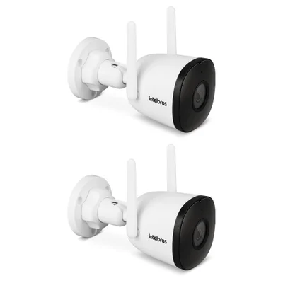 Kit 2 Câmeras Wi-fi 4 Megapixels Zoom 8x E Áudio Im5 S 4mp Intelbras