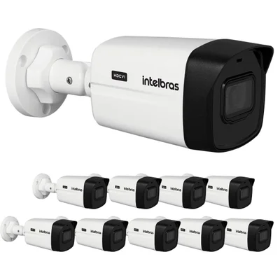 Kit 10 Câmeras Hdcvi 4k 8 Megapixel 30m Vhd 5830 B 4k Intelbras