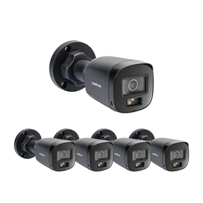 Kit 5 Câmeras Multi Hd 2 Megapixels 20m Vhd 1220 B Full Color + Black Intelbras